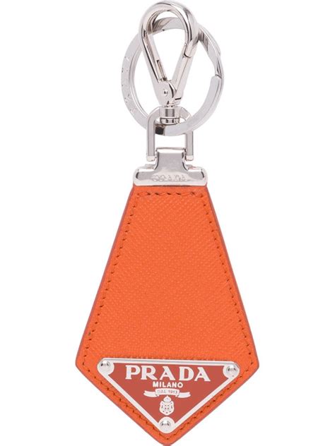 prada logo plaque keyring pouch|Prada Keychains & Keyrings for Women .